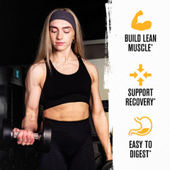 Jacked Factory Authentic ISO whey vanilla label highlights high protein per serving
