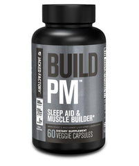 Jacked Factory Build PM bottle promotes nightly recovery and sleep support.