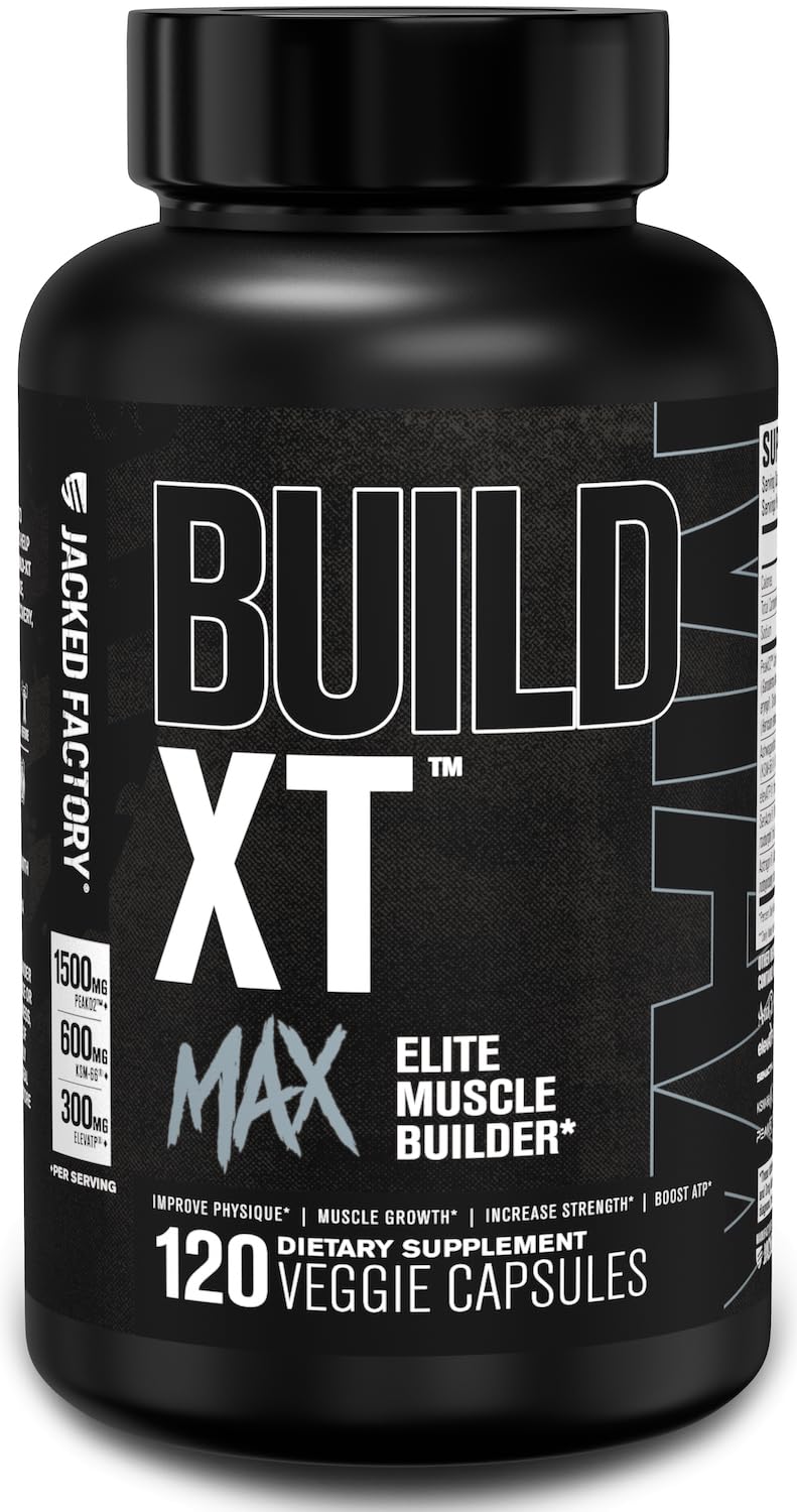 Jacked Factory Build-XT Max bottle ready for high-intensity workouts.