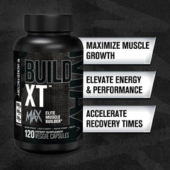 Jacked Factory Build-XT Max label closeup highlighting premium ingredients.