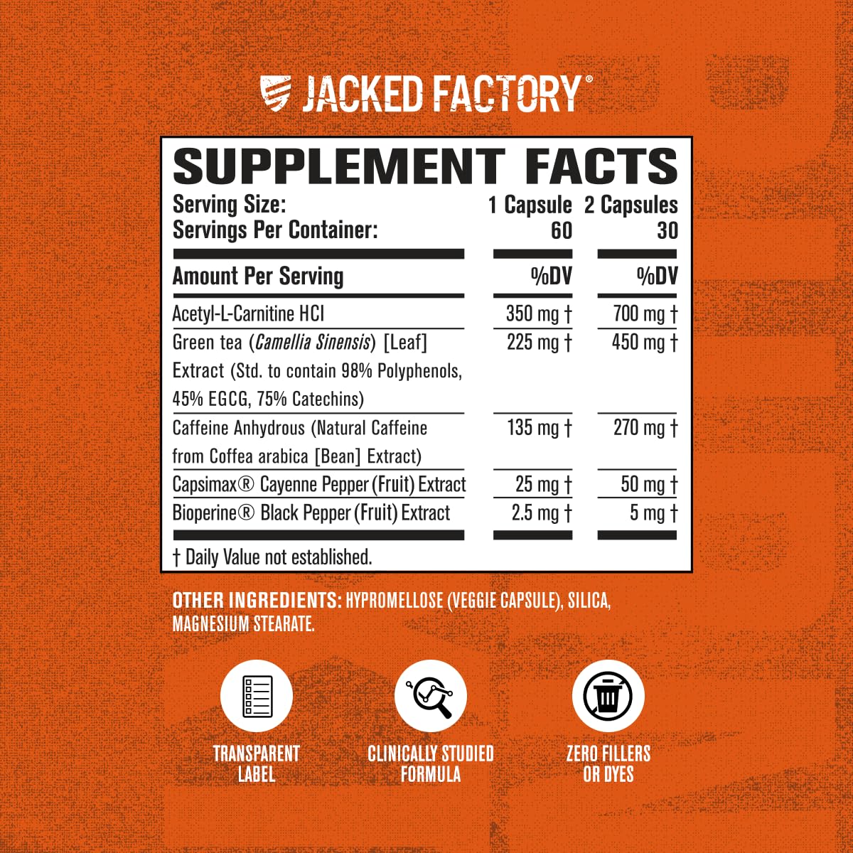 Jacked Factory Burn-XT packaging emphasizing Capsimax for appetite support