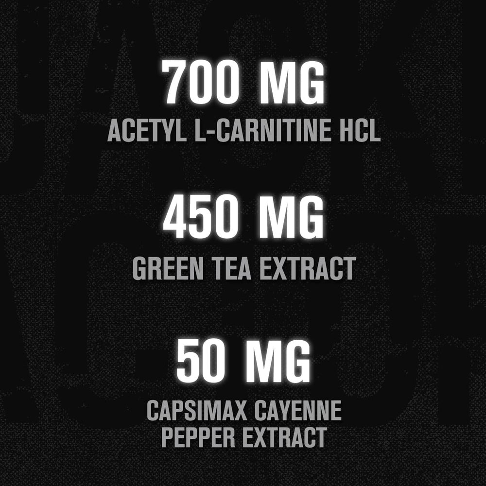 Jacked Factory Burn XT Black Capsimax cayenne illustration signals appetite control support.