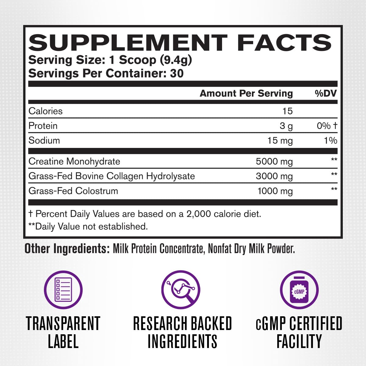 Jacked Factory Colostrum visuals emphasize immune and gut wellness potential