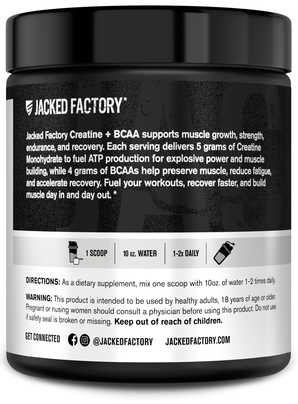 Jacked Factory Creatine + BCAAs product with athletes demonstrates recovery between high-intensity intervals.