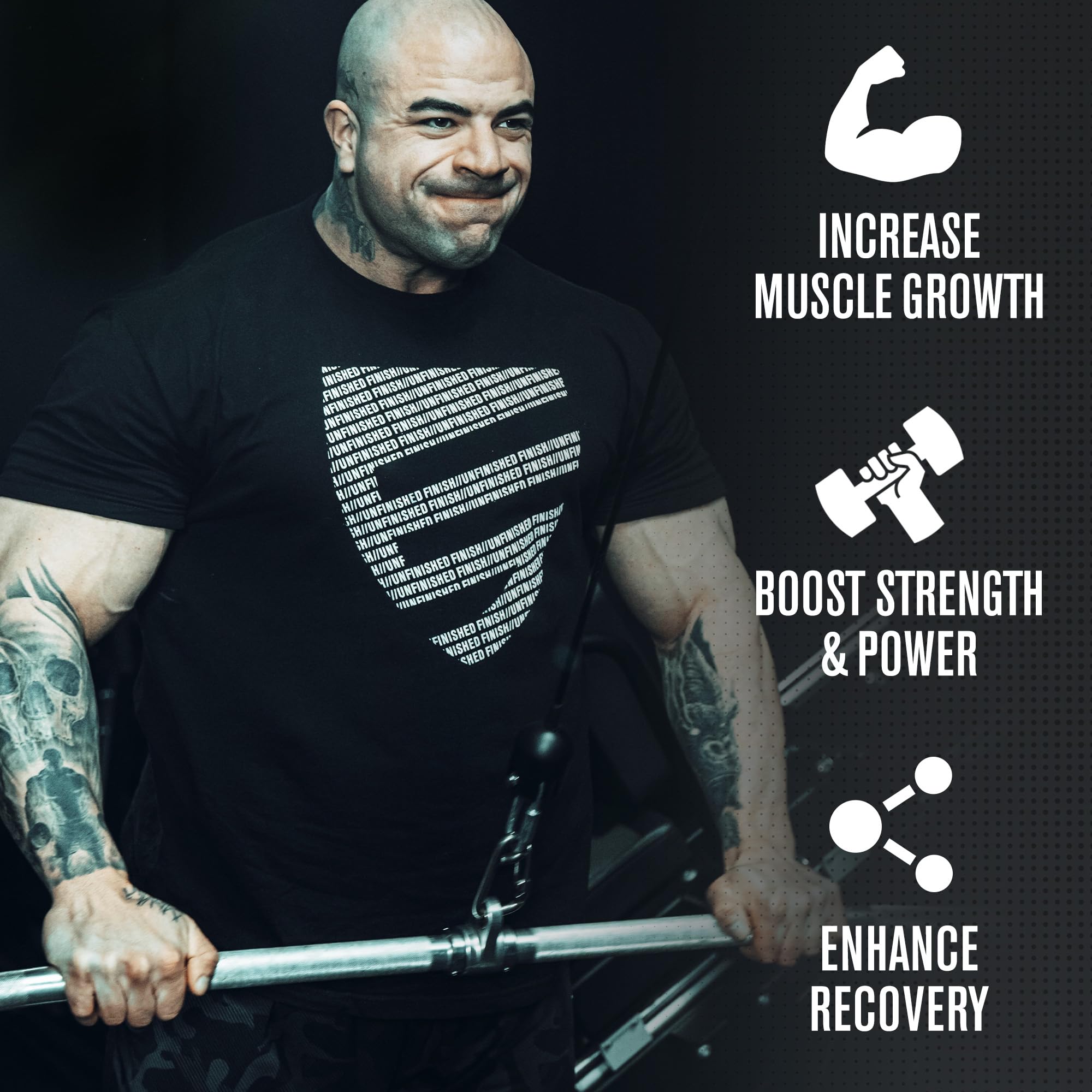 Jacked Factory Creatine HMB powder poured into glass for a shake.