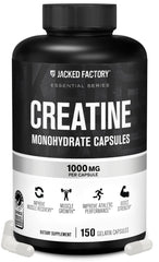 Jacked Factory Creatine Monohydrate bottle for convenient daily supplementation.