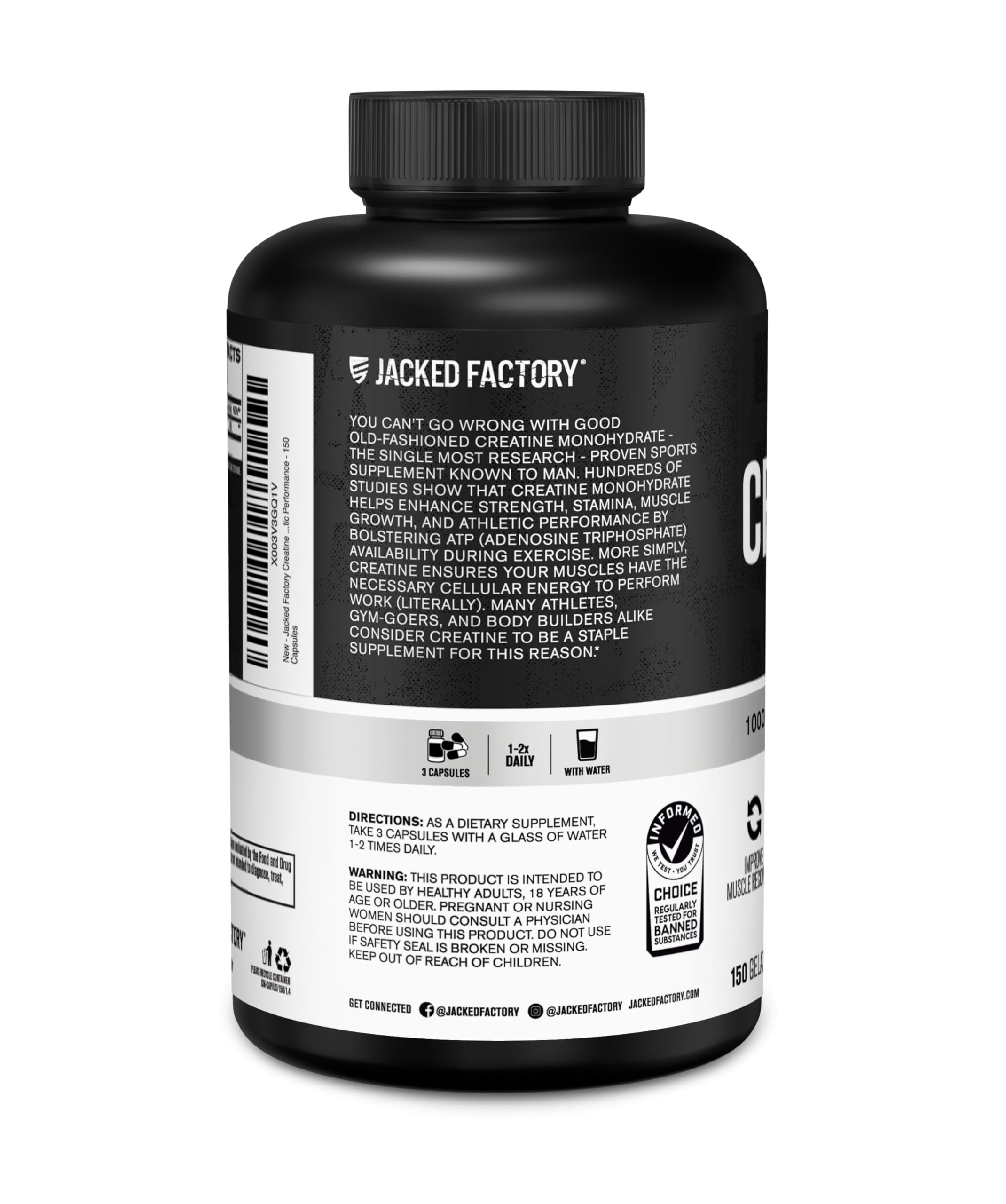 Product packaging on a desk signaling simple integration into daily training plans with Jacked Factory.