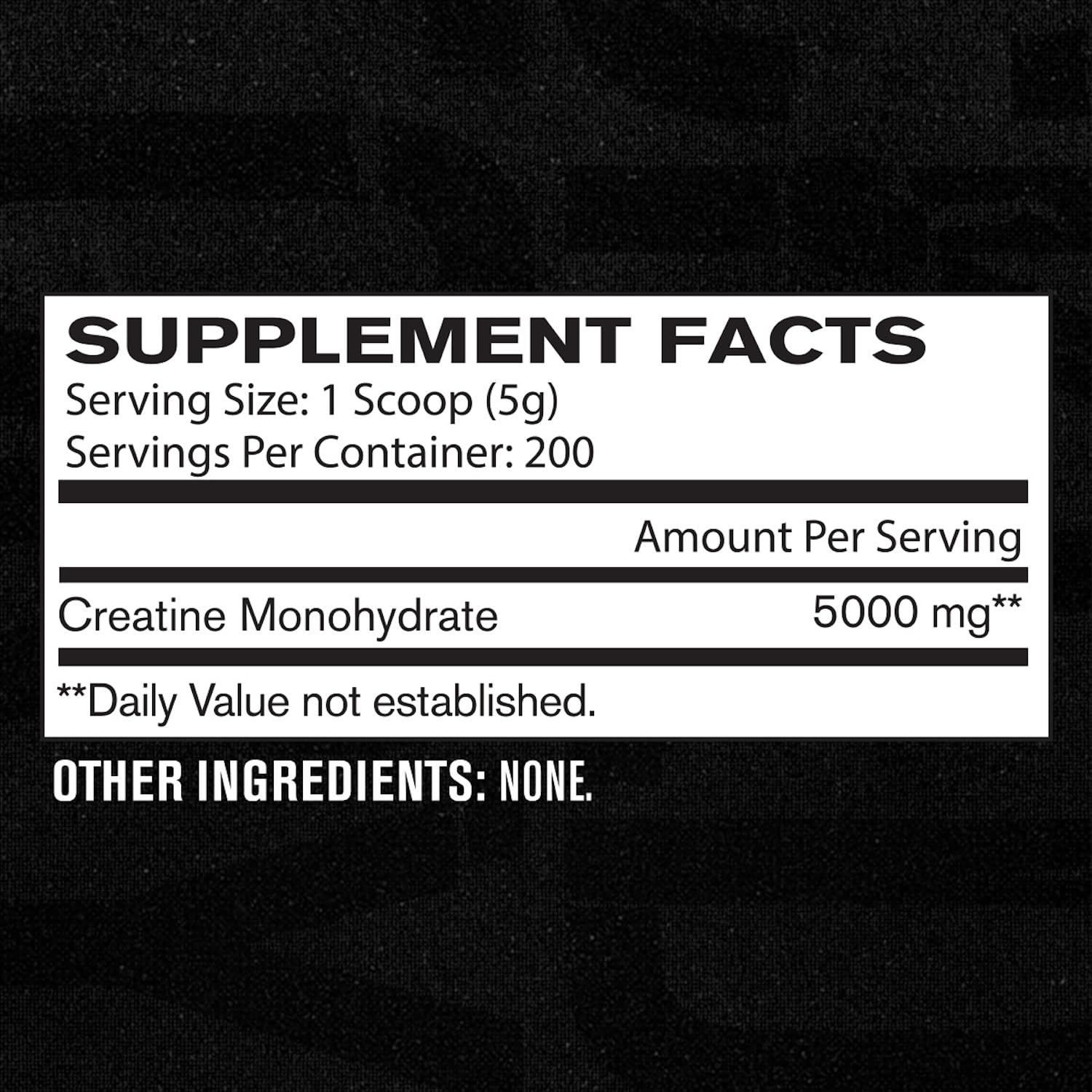 Close-up of the product label highlighting purity and third-party testing