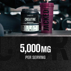 Stirring Jacked Factory Creatine Monohydrate into water for quick hydration