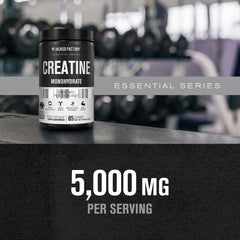 Pouring Jacked Factory Creatine Monohydrate into liquid for quick mixing.