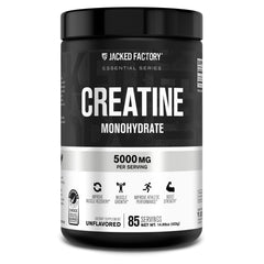 Jacked Factory Creatine Monohydrate powder bottle for daily performance support.