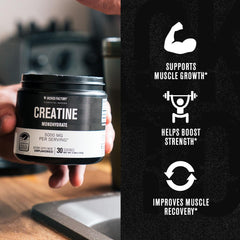 Jacked Factory Creatine Monohydrate shaker with vegan-friendly powder for athletes