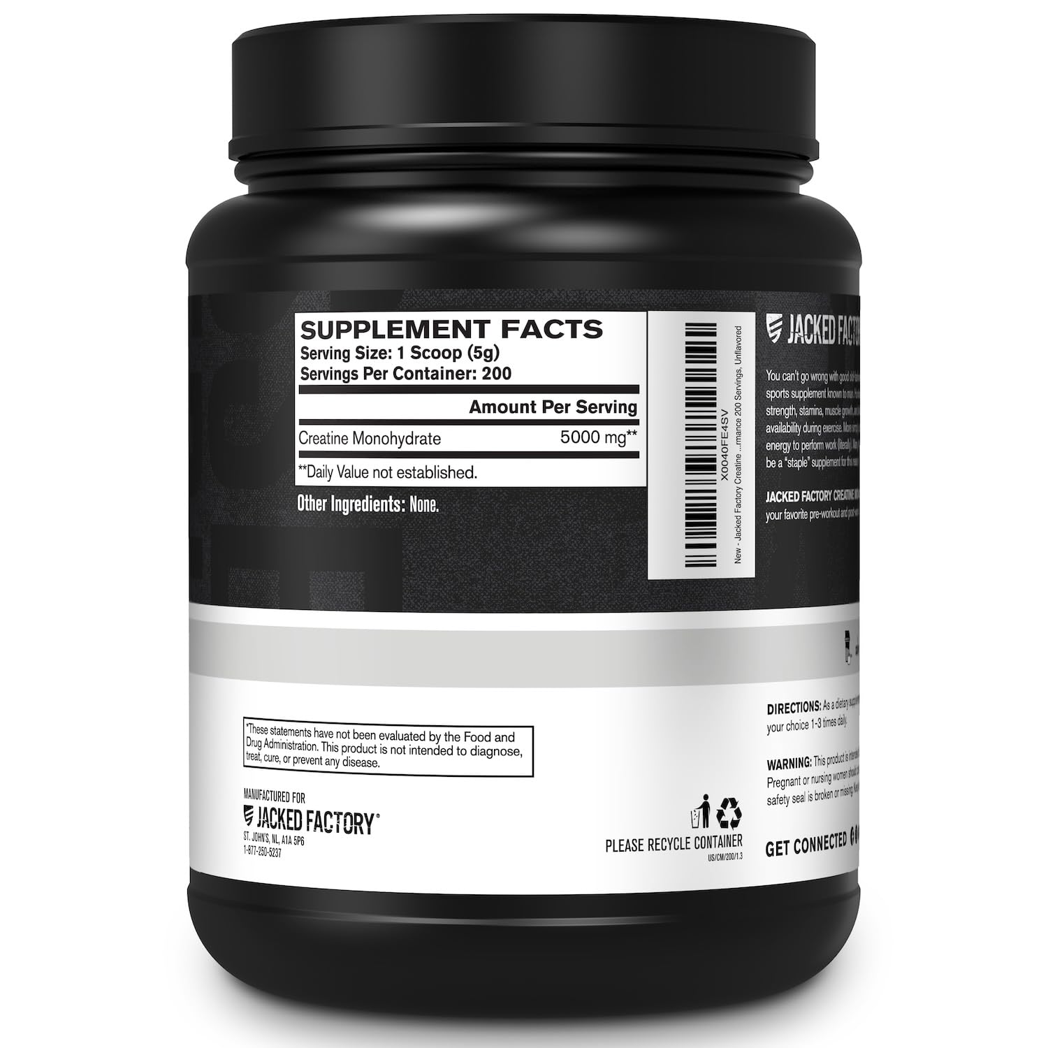 Jacked Factory Creatine Monohydrate dissolving in a protein shake for smooth texture
