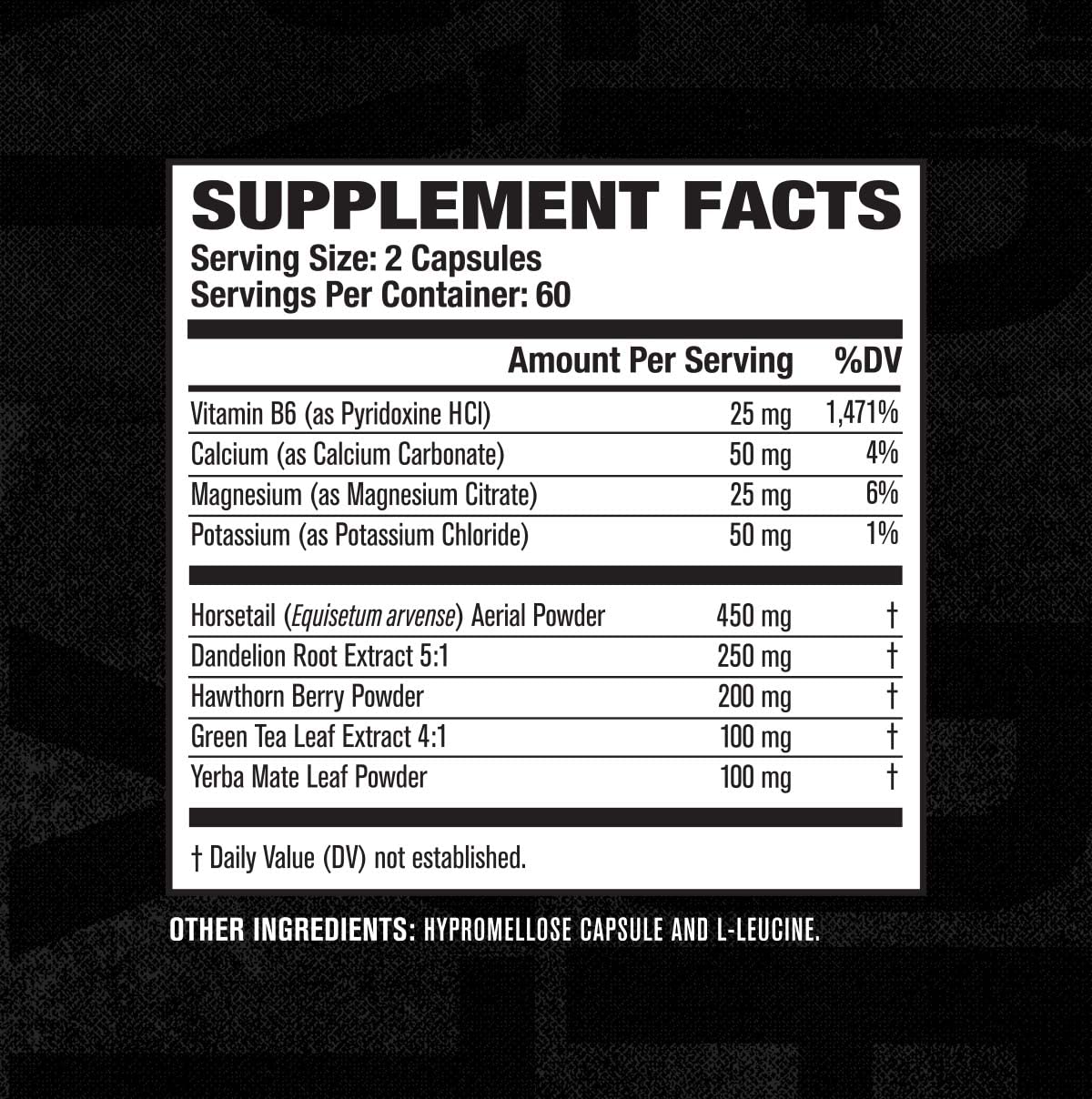 Jacked Factory Dry-XT ingredient-horsetail: natural detox support