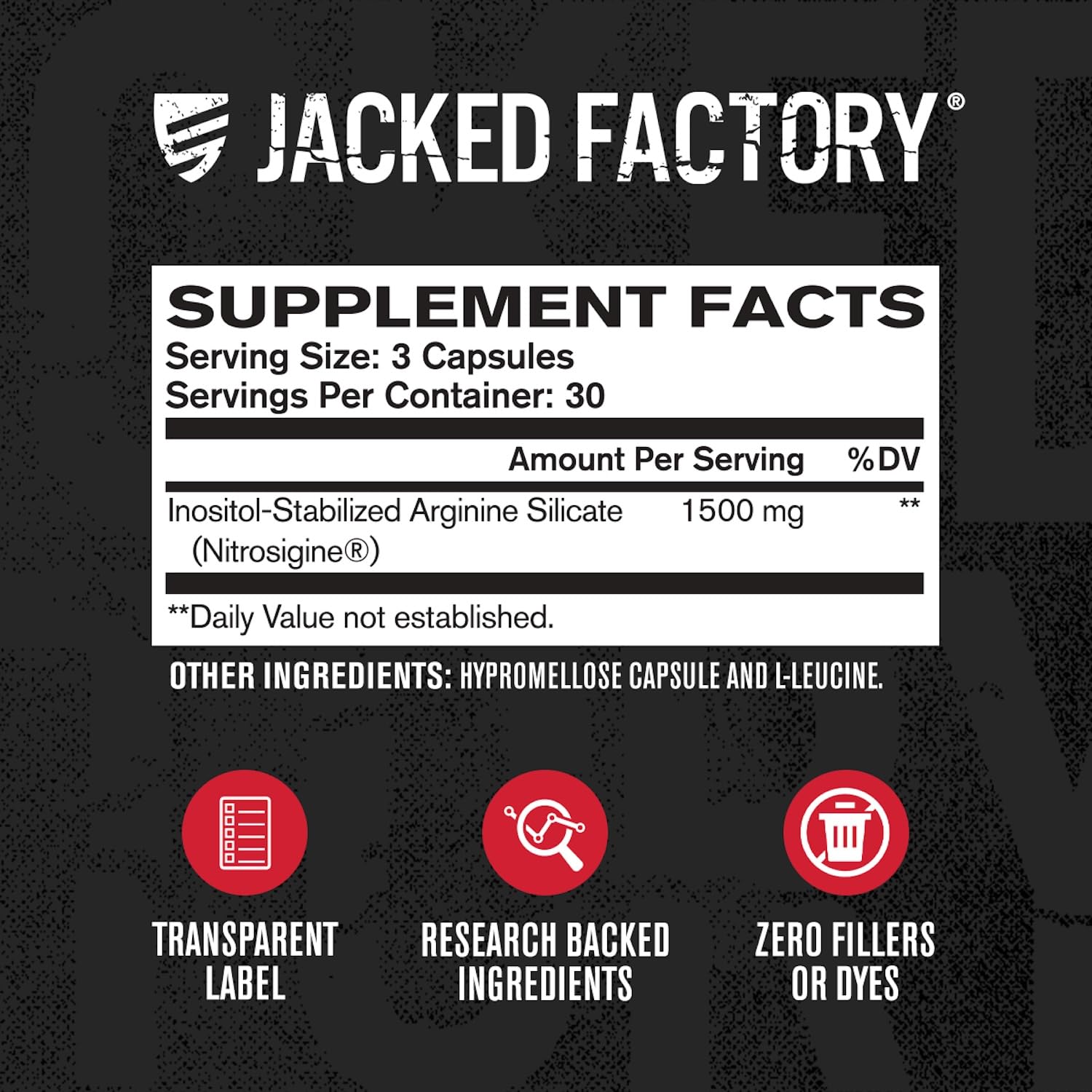 Jacked Factory Essentials Nitric Oxide Booster bottle on gym bench during workout prep