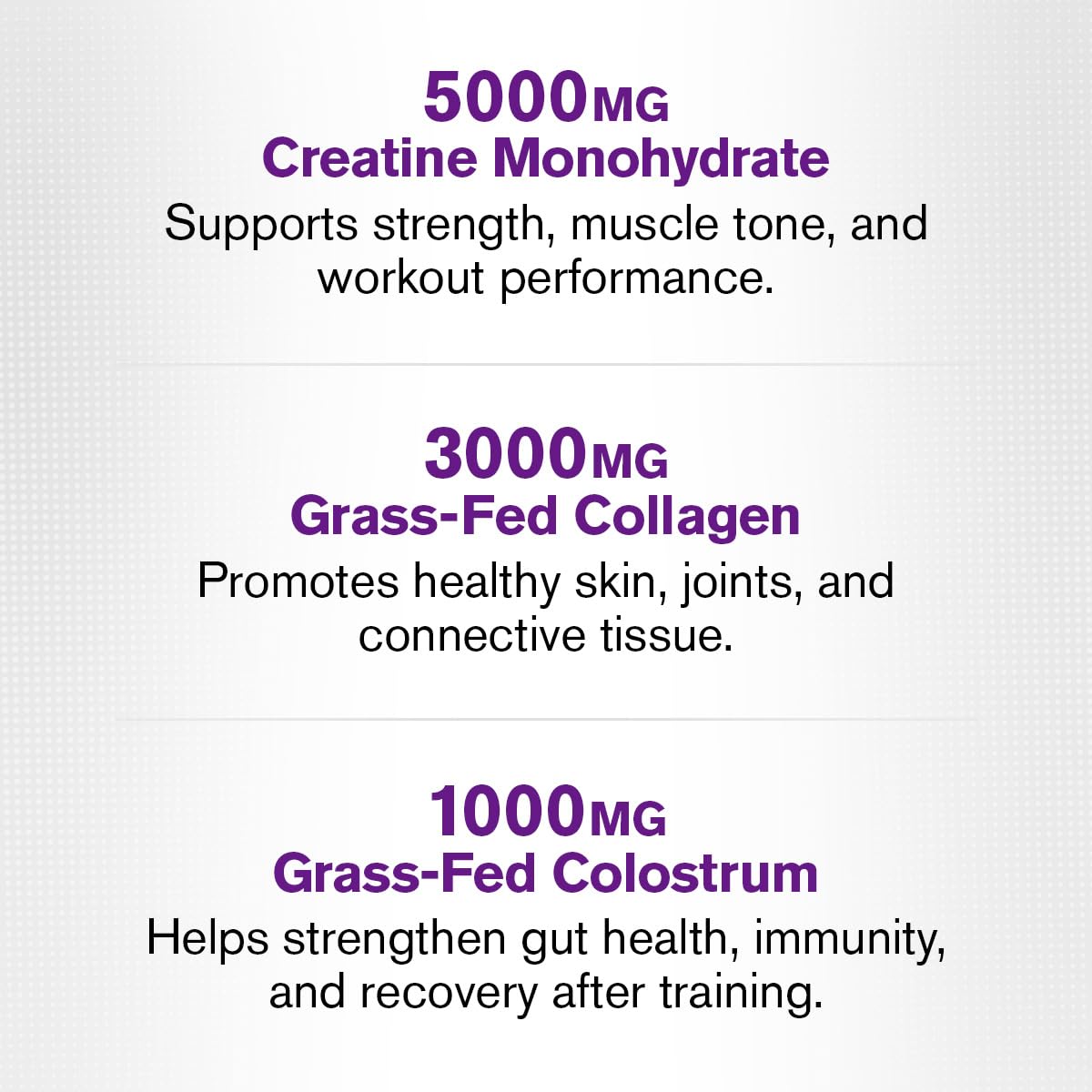 Jacked Factory Grass-fed Collagen Hydrolysate powder suggests skin and hair support