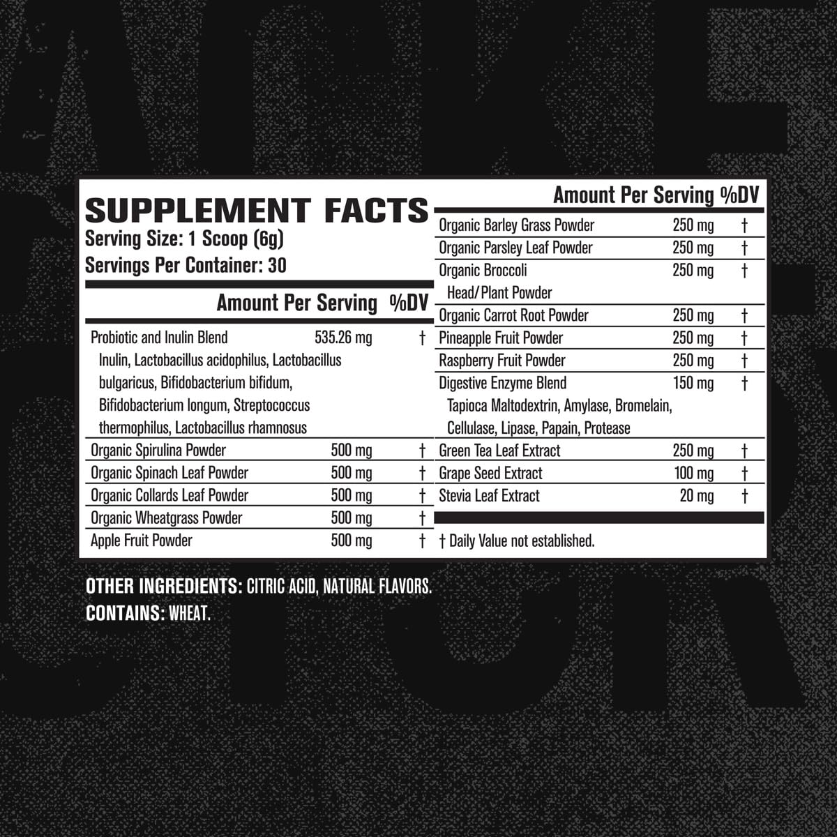 Jacked Factory Green Surge berry flavor imagery with antioxidant support