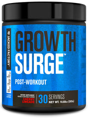 Jacked Factory Growth Surge bottle front, ideal for post-workout recovery.