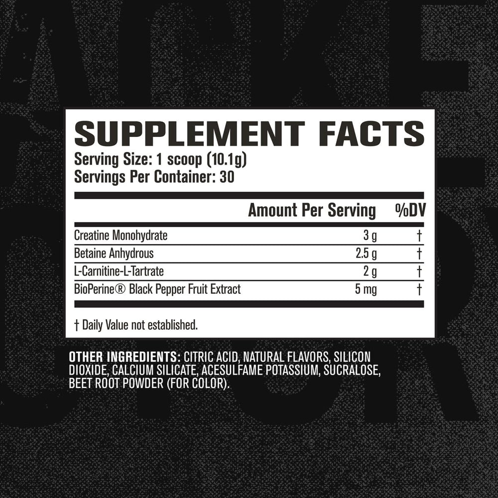 Jacked Factory Growth Surge label closeup emphasizes creatine and betaine.
