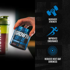 Jacked Factory Growth Surge post-workout usage demonstrates quick mixing and daily support.