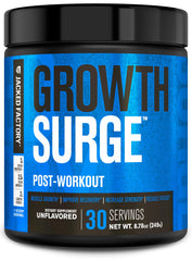 Growth Surge tub by Jacked Factory for post-workout lean muscle support.
