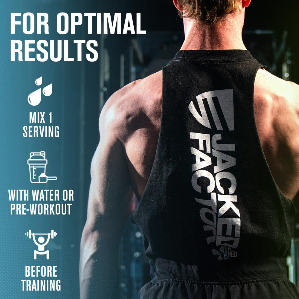 Jacked Factory hydration splash illustrates enhanced hydration during training.