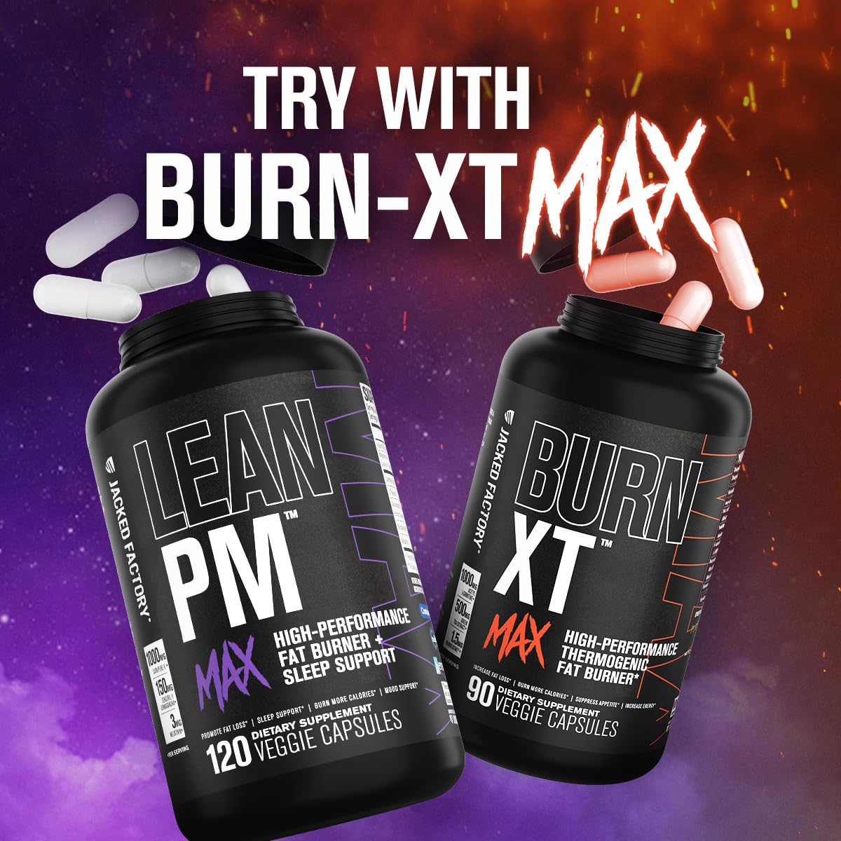 Jacked Factory Lean PM Max Carnipure label hints at nighttime fat metabolism support