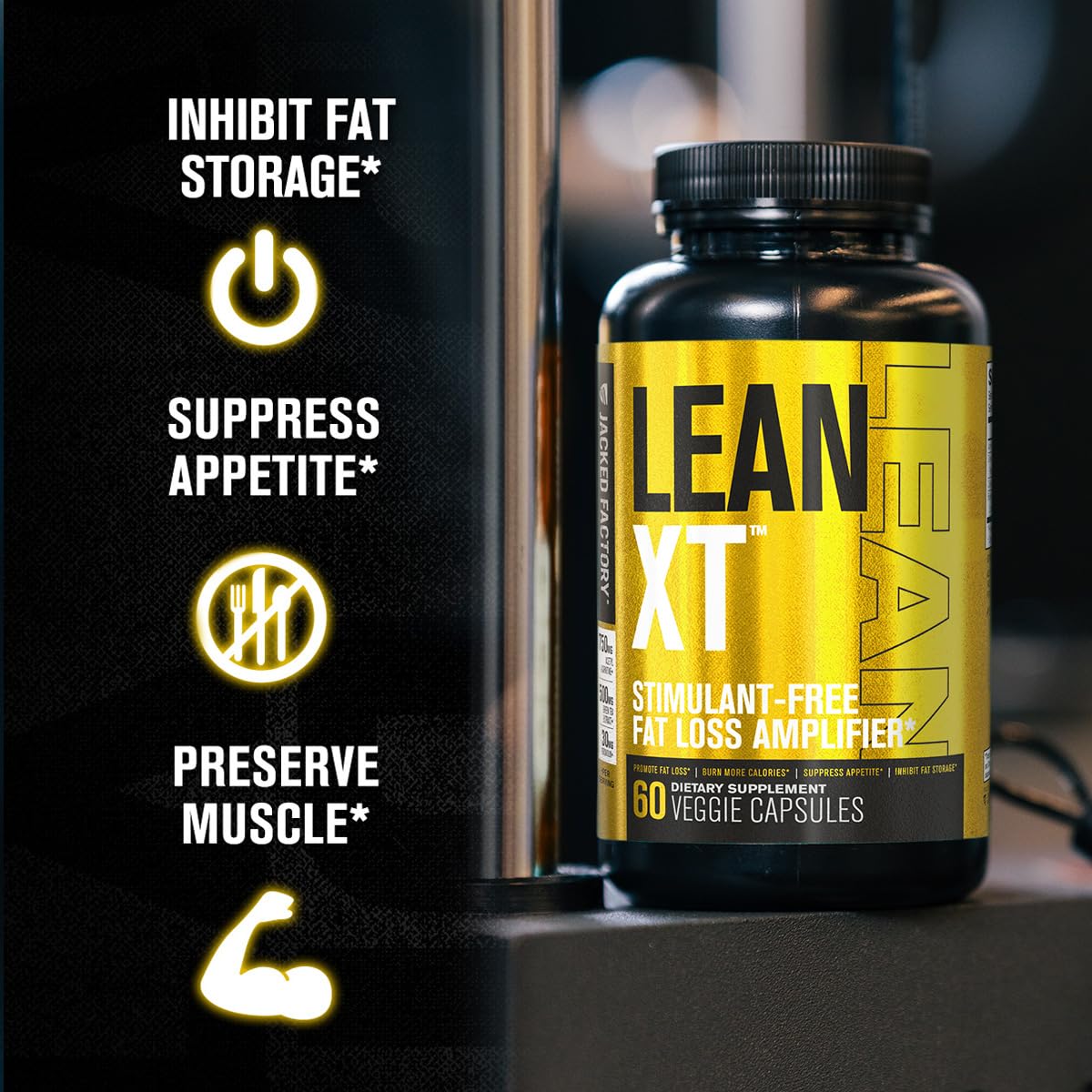 Forskolin-focused Lean-XT ingredient label signaling fat metabolism support
