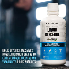 Jacked Factory Liquid Glycerol glossy liquid close-up suggests rapid absorption potential.