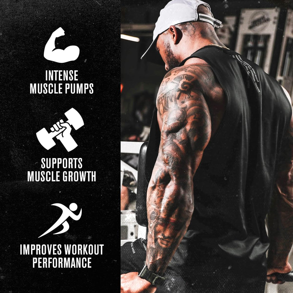 Jacked Factory N O X T bottle-pour shows capsules ready for pre-workout use