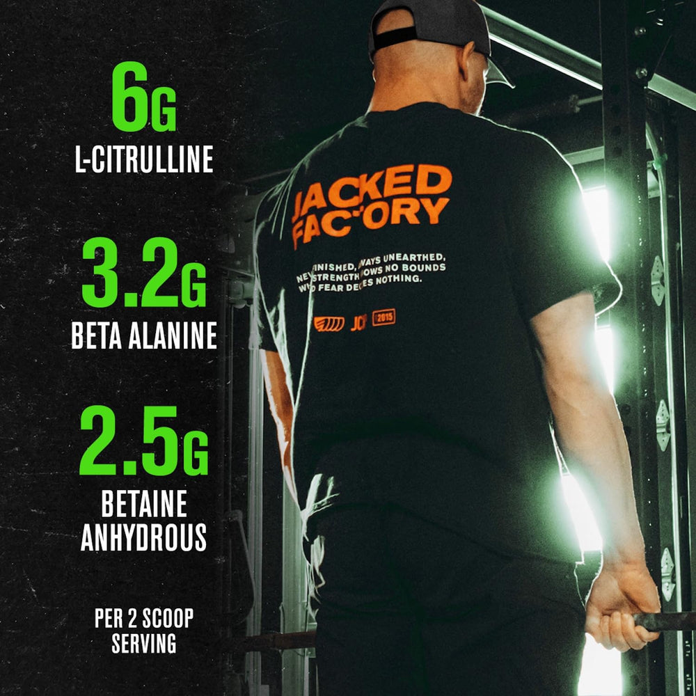 Jacked Factory Nitrosurge pumps and vascularity during exercise.