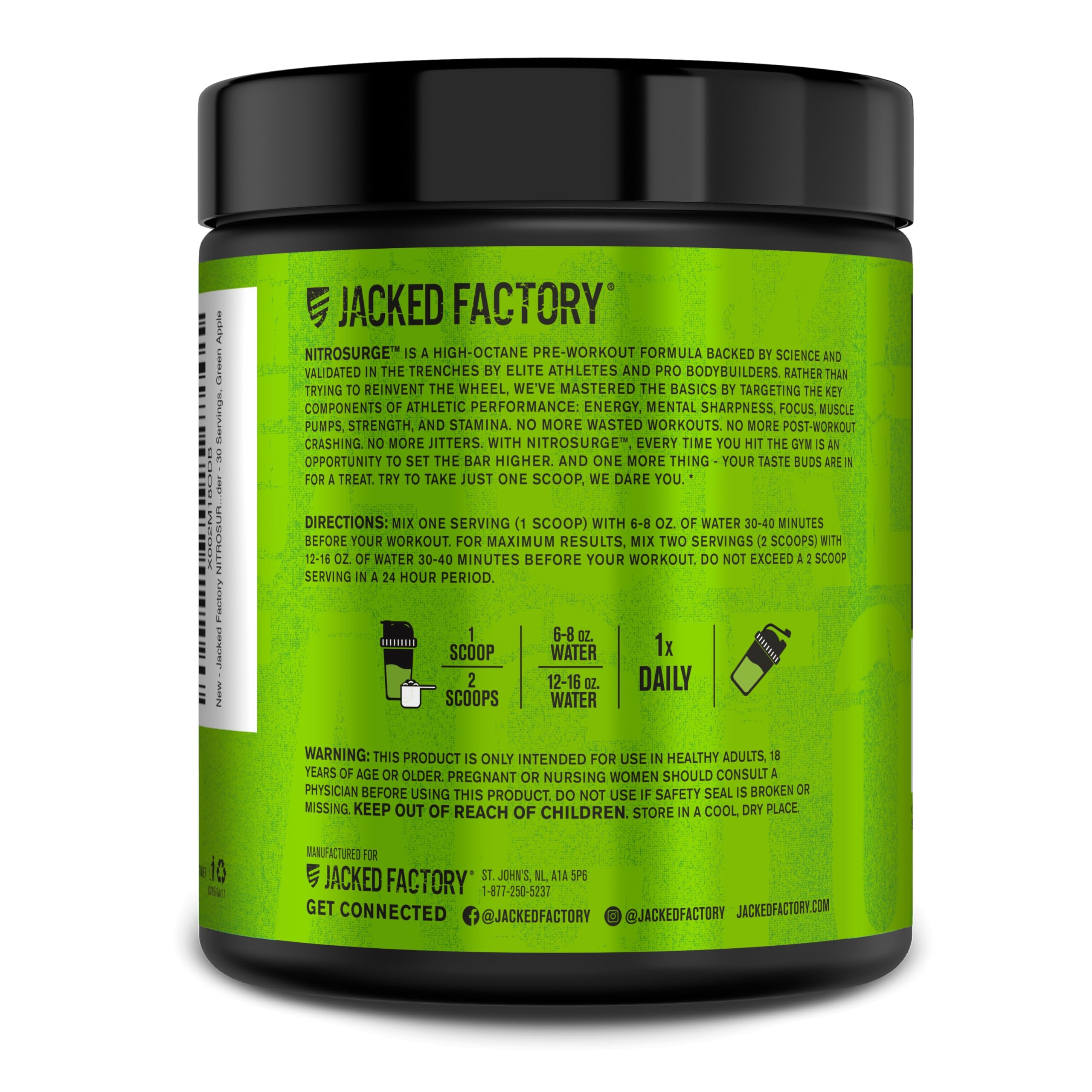 Nitrosurge post-workout shake suggests versatile mixing options