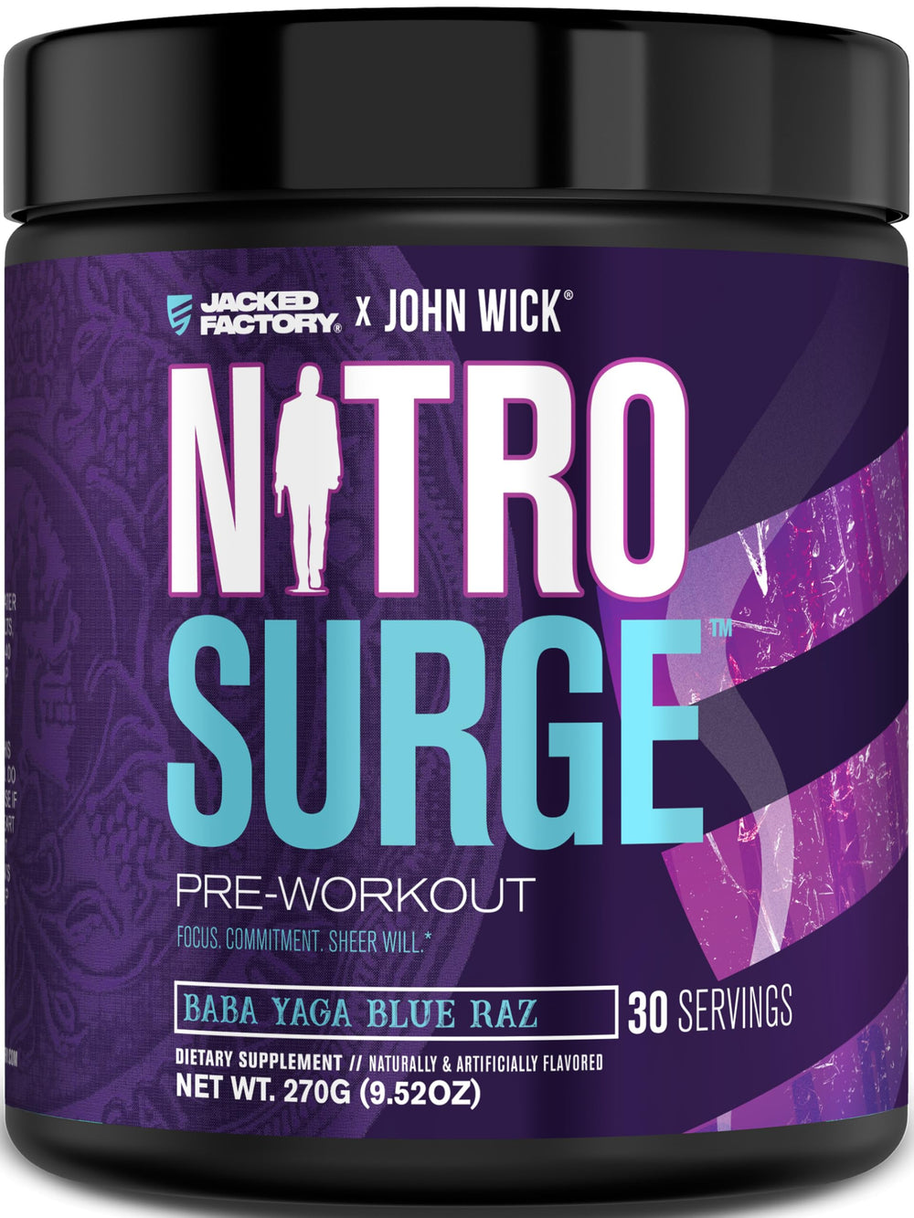 Jacked Factory Nitrosurge Wick bottle pour fuels intense workouts with clean energy