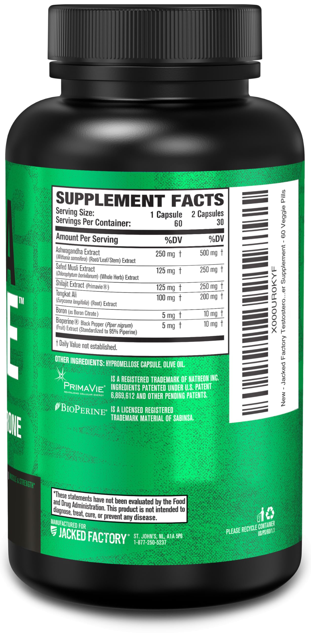Packaging visual for Primasurge reinforces premium, lab-tested manufacturing.