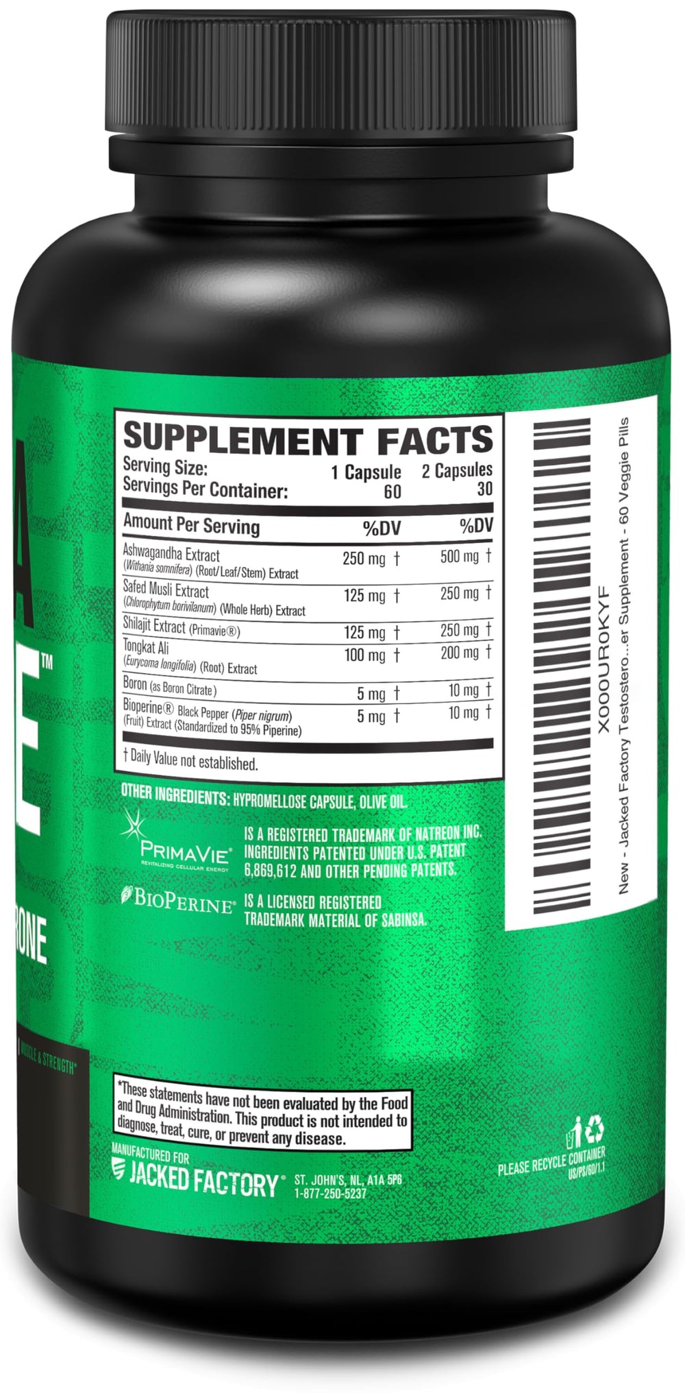 Packaging visual for Primasurge reinforces premium, lab-tested manufacturing.