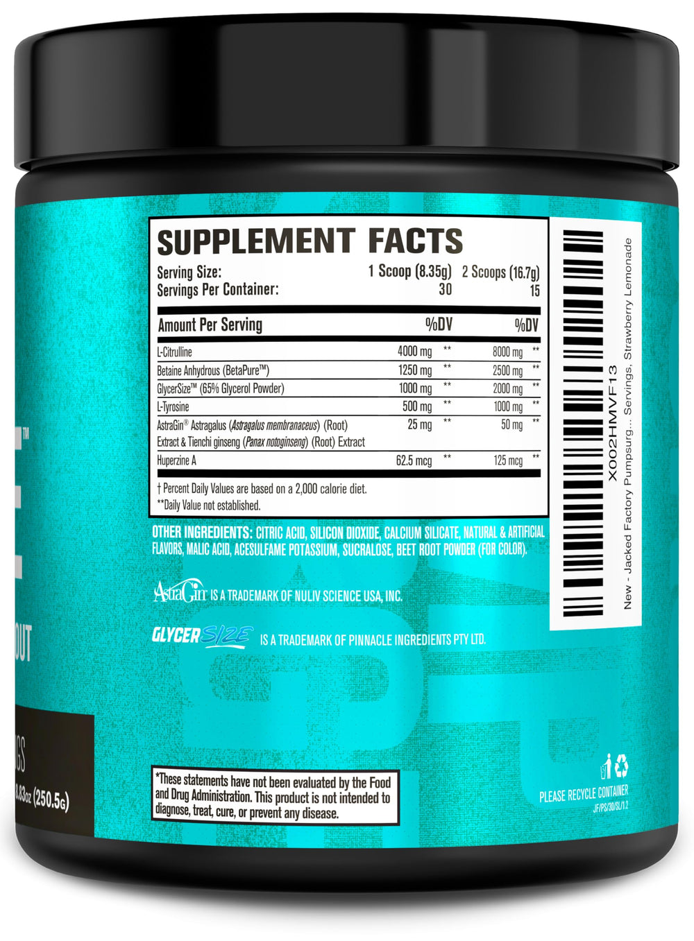 Manufacturing quality seal reinforces trust in premium, rigorously tested ingredients