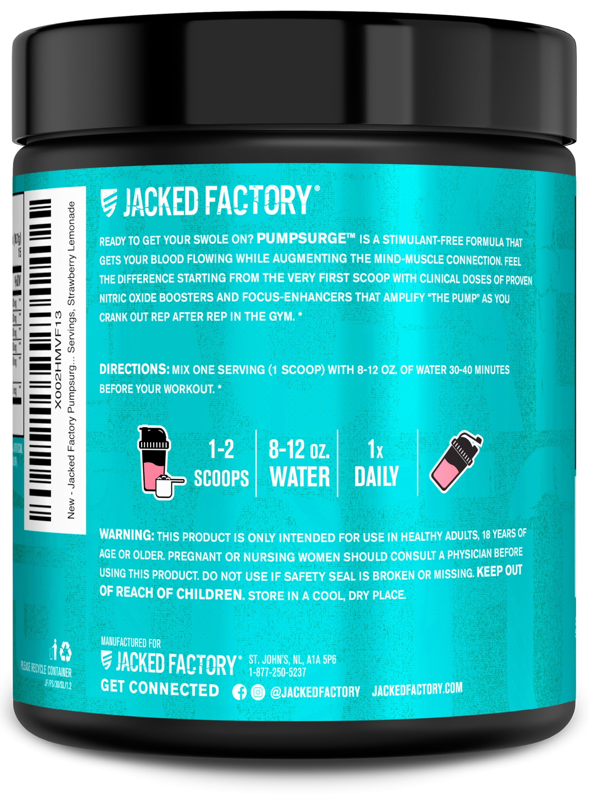 Serving-ready bottle displayed with strawberry lemon flavor invites convenient pre-workout ritual