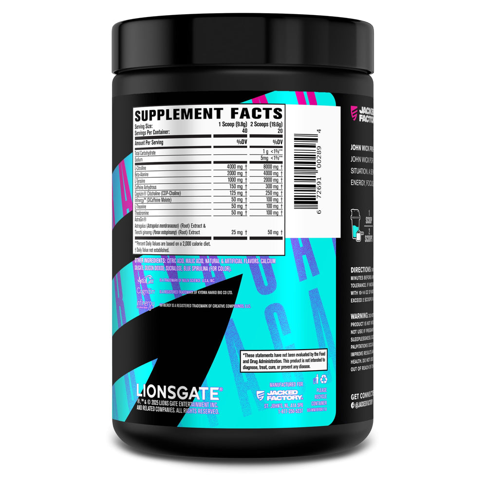 Jacked Factory Wick Mode tub open scoop ready for on-demand energy.