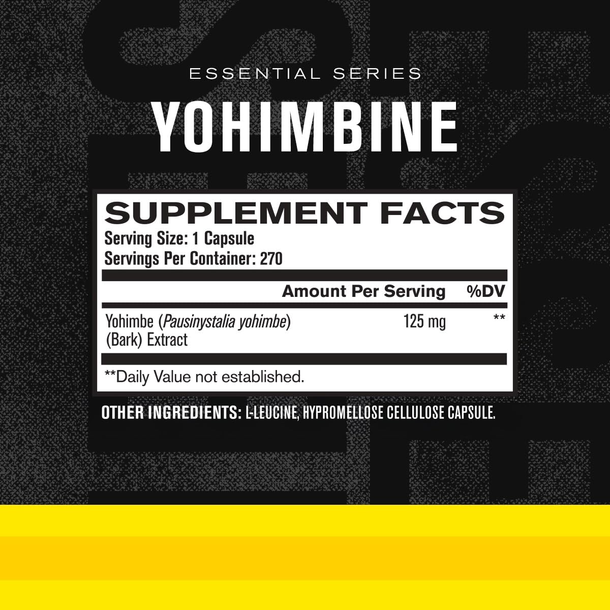 Jacked Factory Yohimbine packaging in store for comparison.