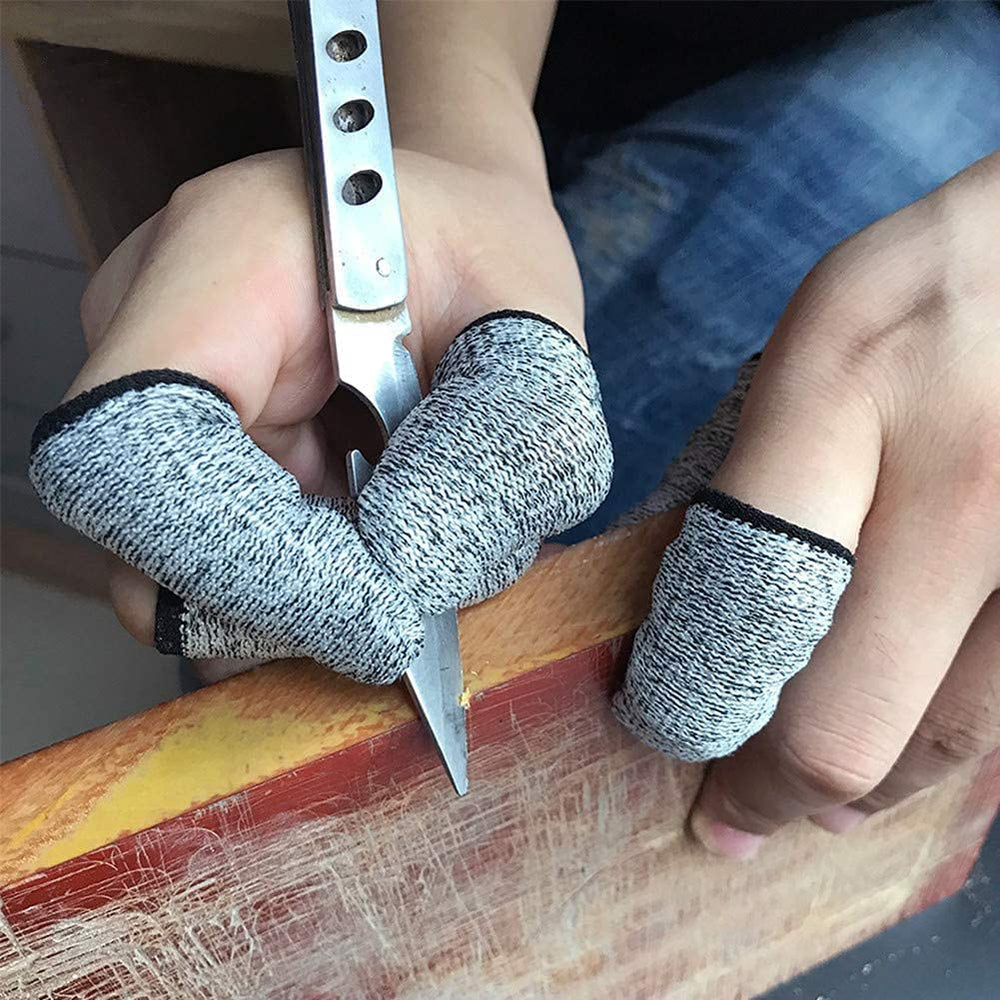 JADE KIT cut-resistant finger sleeves 6cm pack fits snugly for delicate tasks.