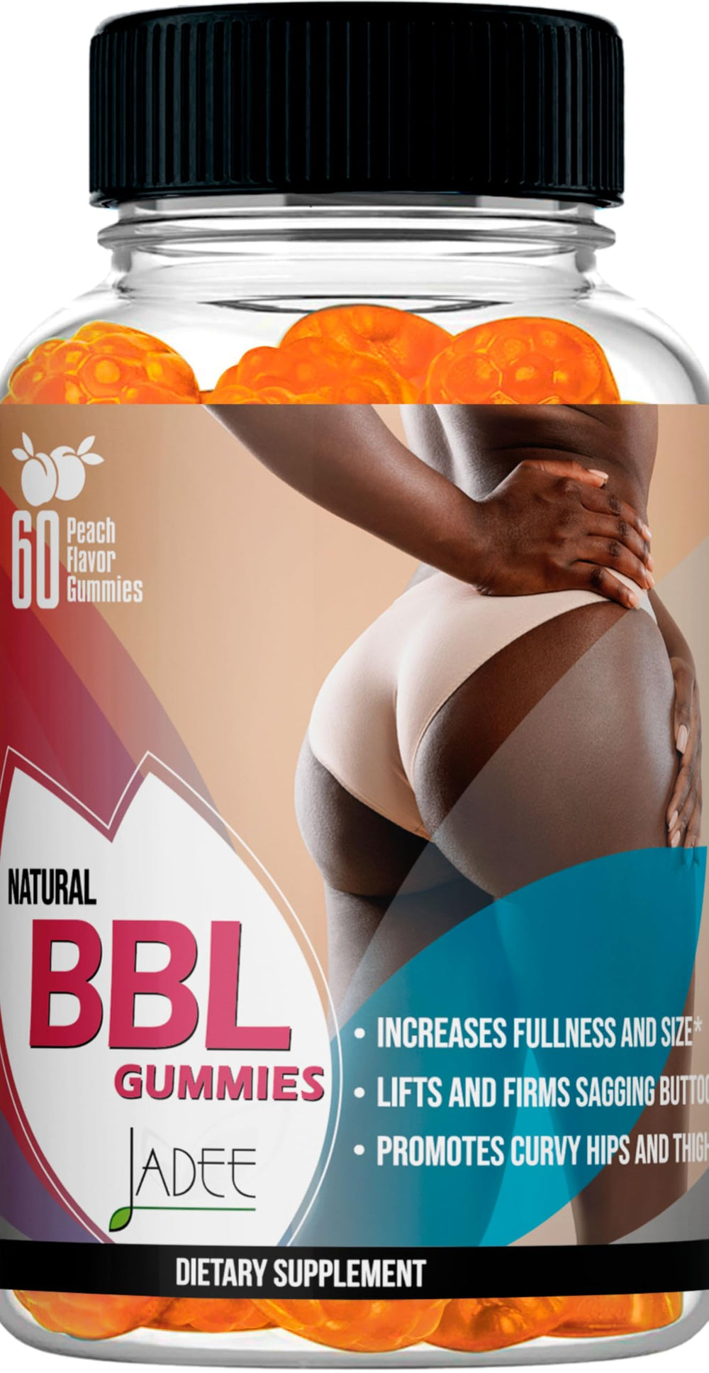 Jadee BBL Gummies 60-count pack supports consistent use.
