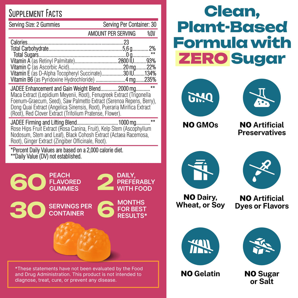 Jadee BBL Gummies vegan capsules suit plant-based lifestyles.