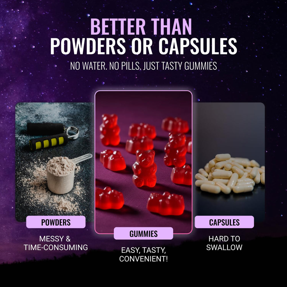 JAENFW plant-based gummies show sugar-free and non-GMO formulation for clean living.