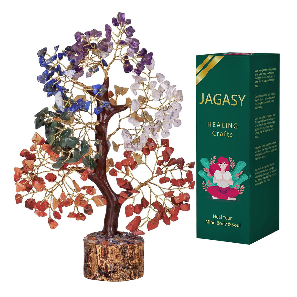 JAGASY Crystals chakra tree as stylish office decor and mindful ambience