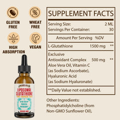 Jagielolia Glutathione Liquid drops being poured for convenient daily use