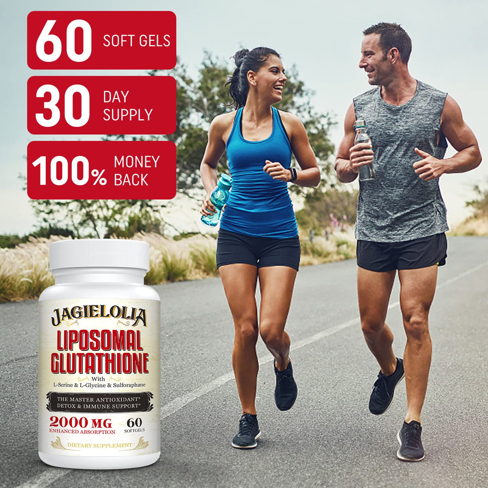 Jagielolia Liposomal Glutathione 2000mg dosing spoon for easy daily intake