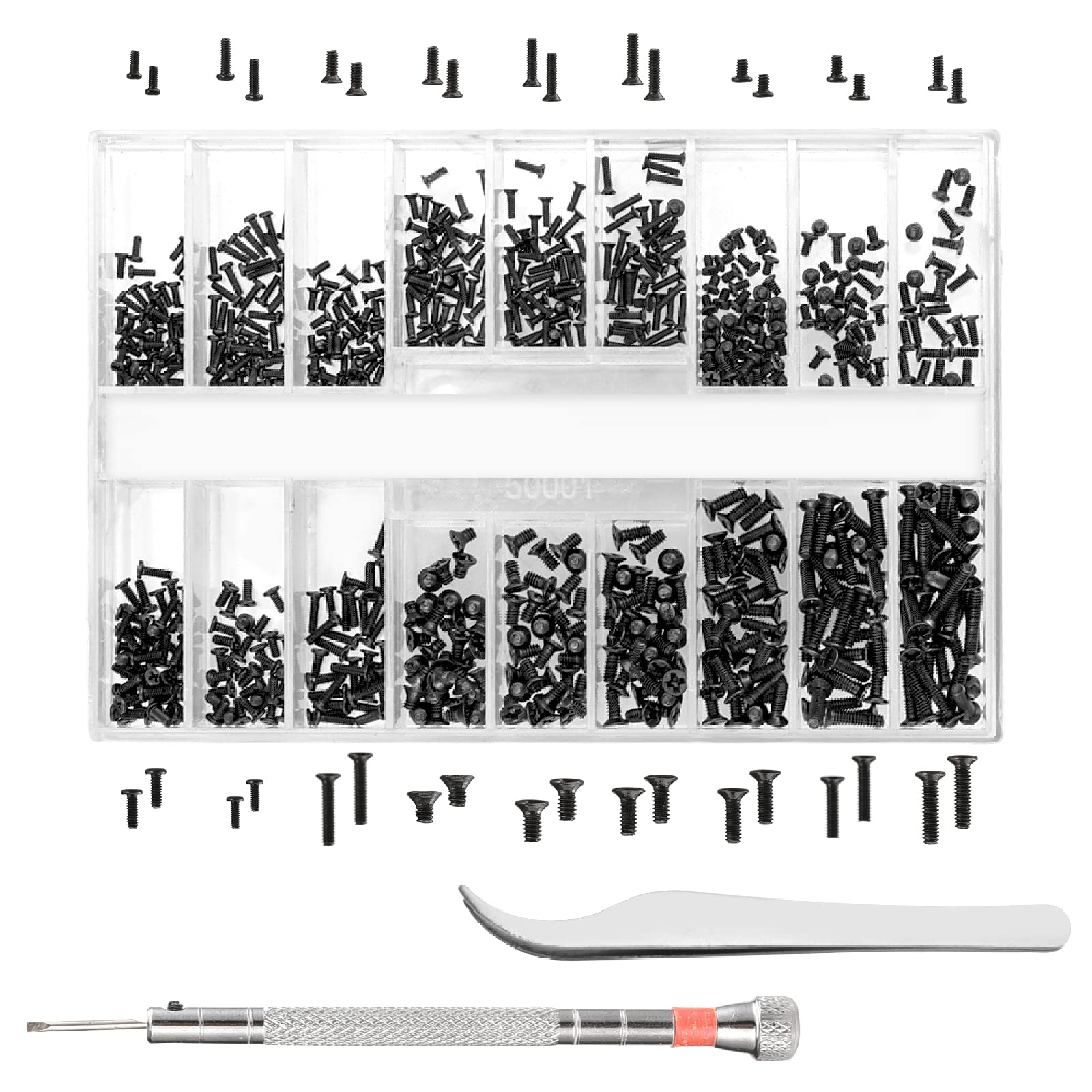 Kit Jalan tornillos micro para gafas, reparación precisa y rápida.