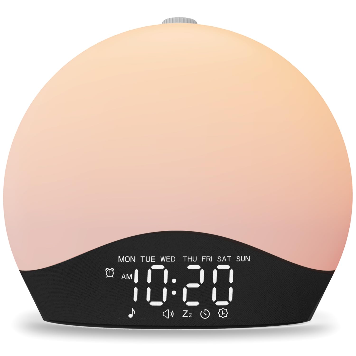 JALL Sunrise Alarm Clock with gentle sunrise wake-up and mood lighting