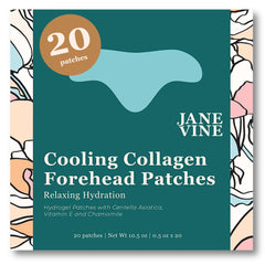 Jane VINE Forehead Patches show cooling sensation for refreshed, hydrated skin.