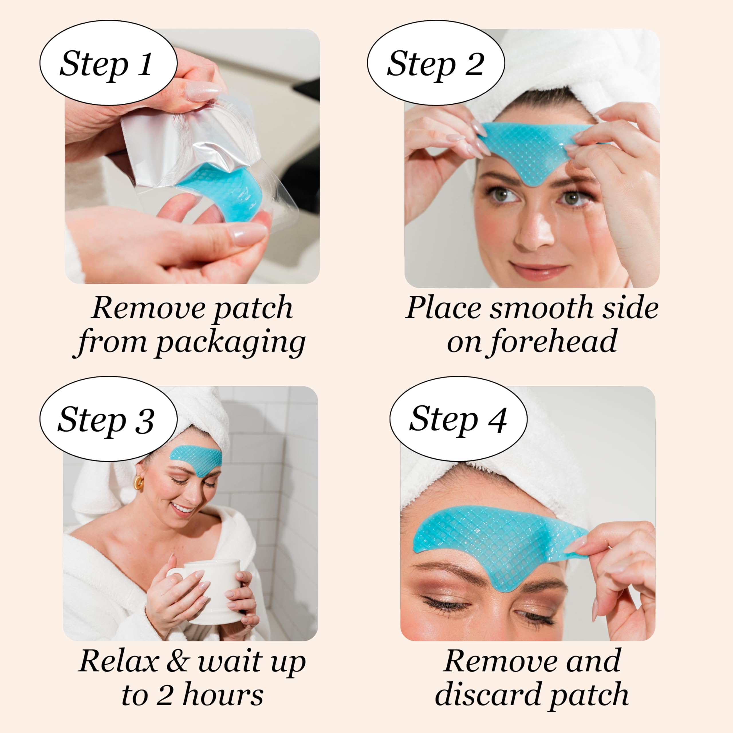 Jane VINE Forehead Patches with Vitamin E nourish and soften fine lines.